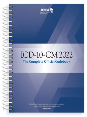 cover image of ICD-10-CM 2022 the Complete Official Codebook with guidelines